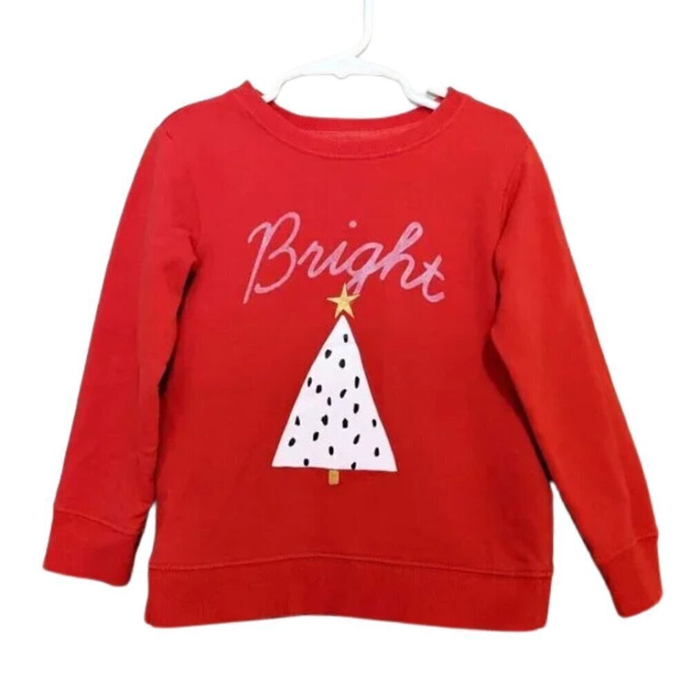 Wildfox Kids Girls "Bright" Christmas Holiday Sweatshirt Top Size 4/5